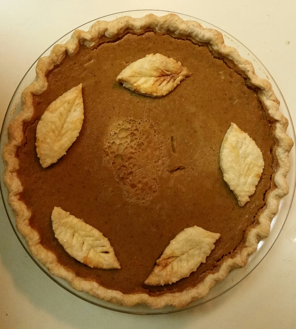 Pumpkin pie with pastry